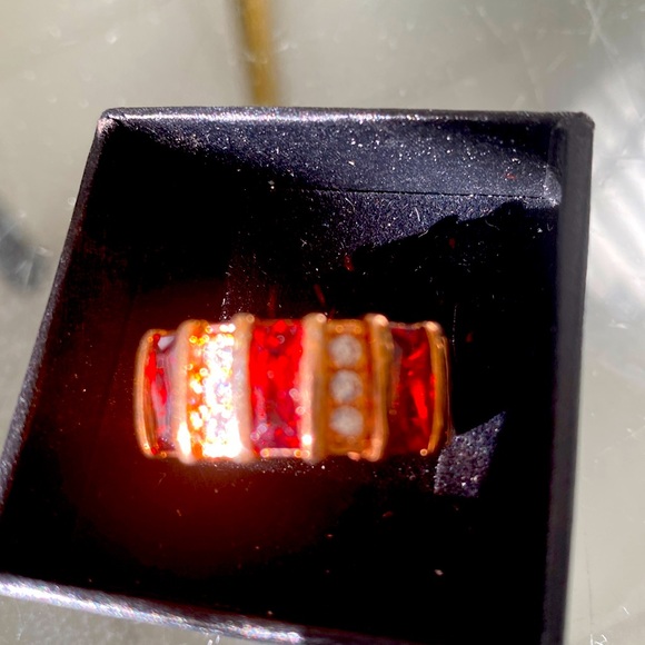 18kgp unisex ring European cz